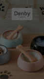 Denby Halo Medium Pet Bowl Black Multi - British product