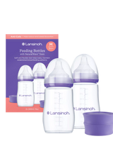 John Lewis Lansinoh Baby Feeding Bottle Pack of 2 240ml- Buy online at McGrocer