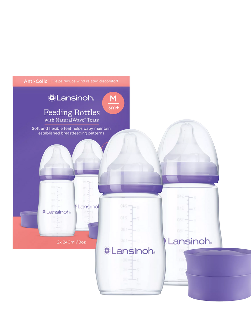 Lansinoh baby feeding bottle pack of 2 240ml, UK version