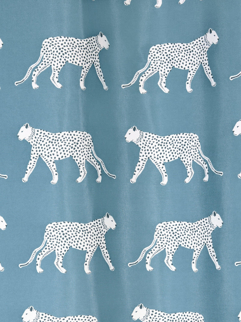 John Lewis Leopards recycled polyester shower curtain 180x180cm - British product