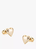 Tutti heart shaped stud earrings gold plated, imported from the UK