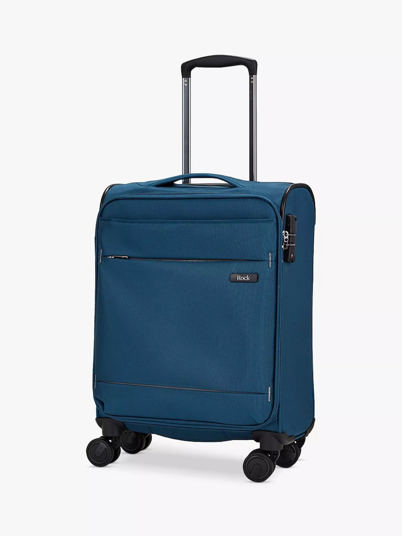 Rock Deluxe Lite 8-Wheel 55cm Cabin Case, Teal