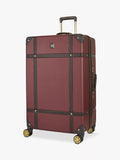 Rock Vintage hard-sided suitcase 78cm with 8 wheels (British brand)