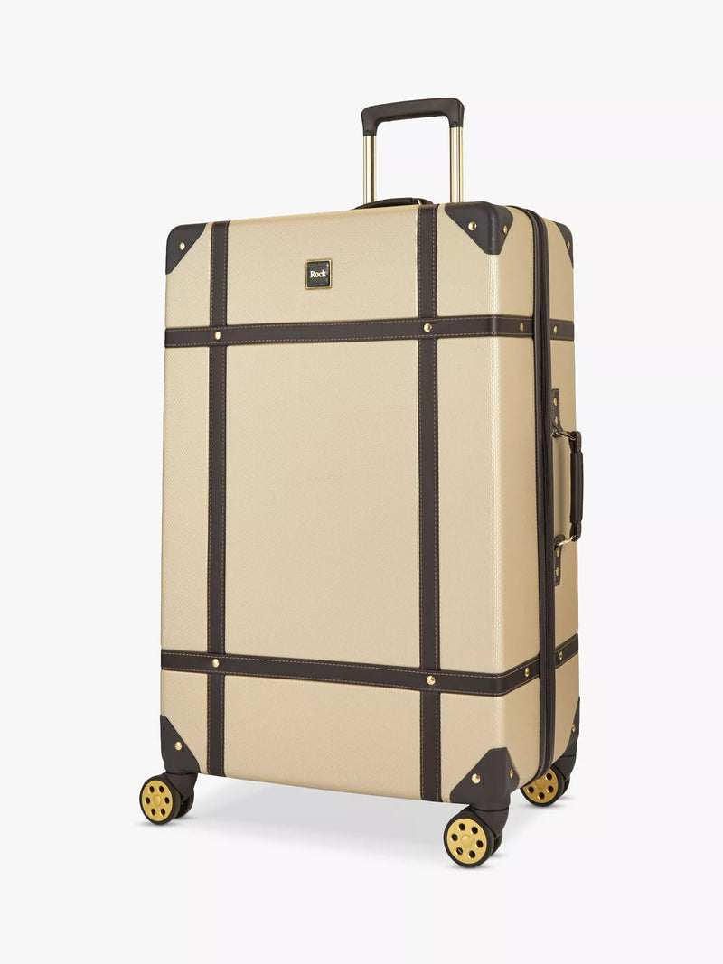 Rock Vintage 8-Wheel 78cm Large Hard-Sided Suitcase