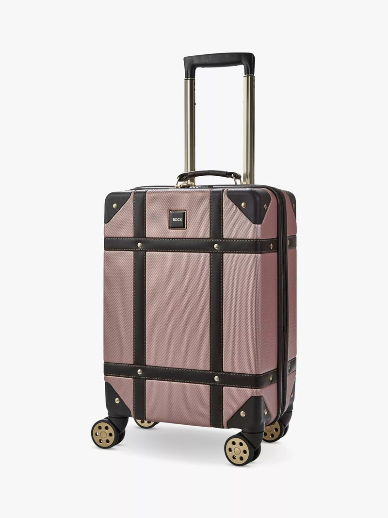 Rock Vintage 8-Wheel 55cm Hard-Sided Cabin Suitcase