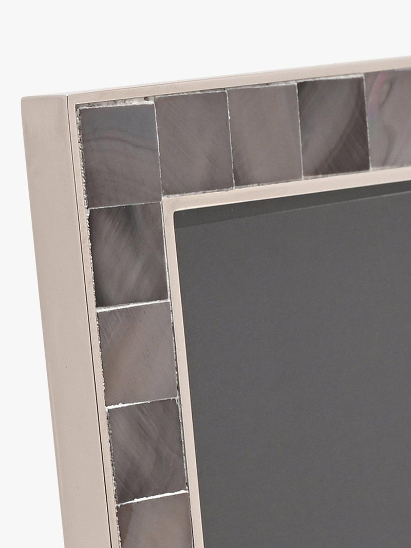 Impressions Elegance Mother of Pearl Photo Frame Grey 5 x 7 inches 13 x 18 cm, UK version