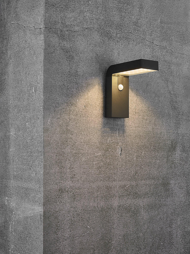 Nordlux Alya solar wall light black, imported from the UK