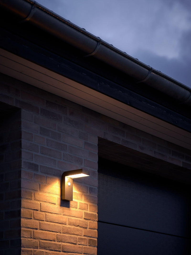 Nordlux Alya solar wall light black, imported from the UK