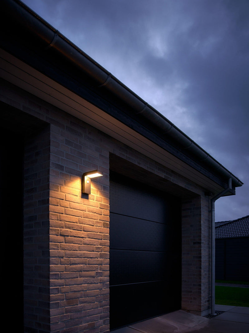 Nordlux Alya solar wall light black, imported from the UK