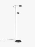 Nordlux dimmable floor lamp with two heads black (British brand)
