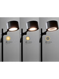 Nordlux dimmable floor lamp with two heads black (British brand)