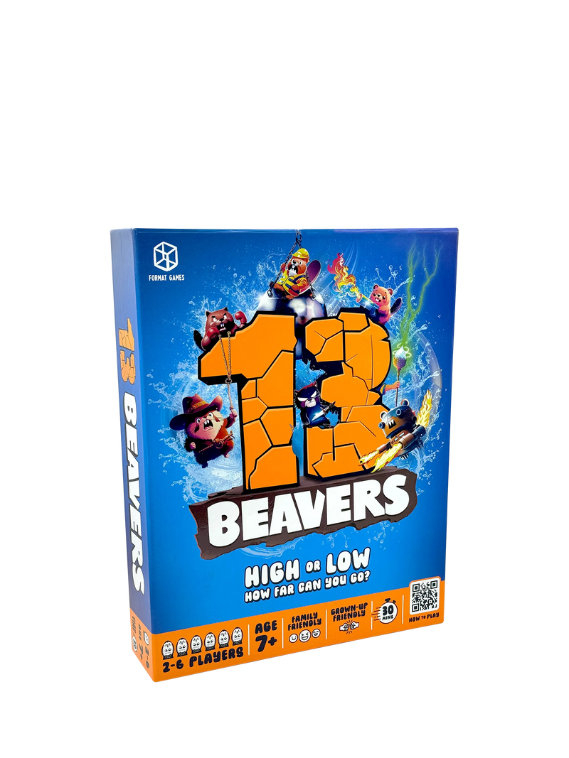 Asmodee 13 Beavers Game card game - British product