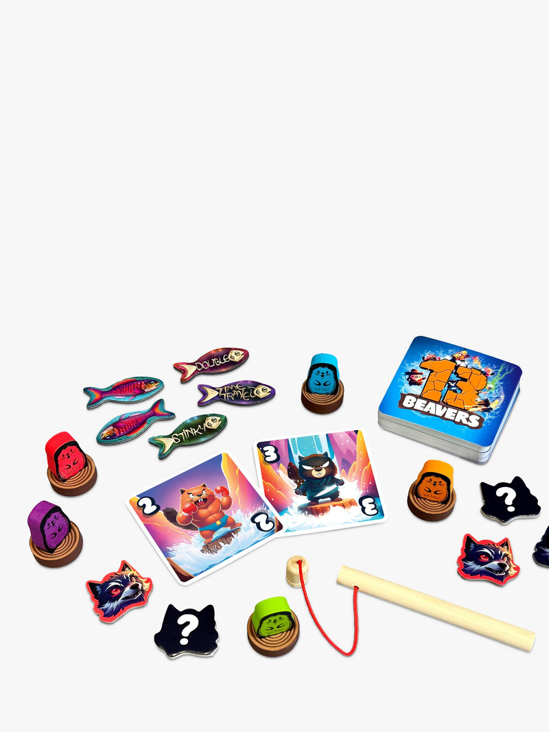 Asmodee 13 Beavers Game card game - British product