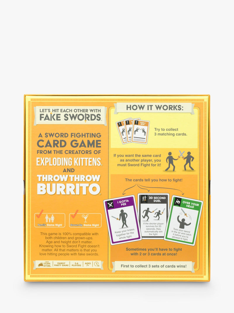 Asmodee fake swords board game - British product