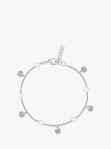 John Lewis Jools by Jenny Brown Clover and Cubic Zirconia 5 Charm Bracelet- Buy online at McGrocer