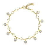 Jools by Jenny Brown clover charm bracelet - British product