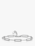 Jools by Jenny Brown cubic zirconia large link chain bracelet, imported from the UK