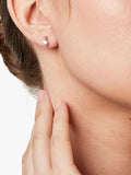 Jools by Jenny Brown cubic zirconia stud earrings silver, imported from the UK