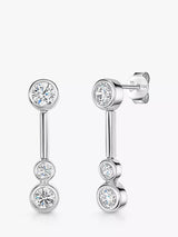 John Lewis Jools by Jenny Brown 3 Stone Bubble Drop Earrings- Buy online at McGrocer