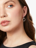 Jools by Jenny Brown cubic zirconia drop earrings in silver (British brand)