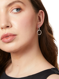Jools by Jenny Brown cubic zirconia drop earrings in silver (British brand)