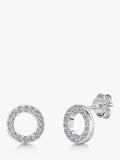 Jools by Jenny Brown cubic zirconia circle stud earrings, imported from the UK
