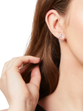 Jools by Jenny Brown circle stud earrings silver - British product