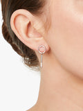 Jools by Jenny Brown silver drop earrings cubic zirconia - British product