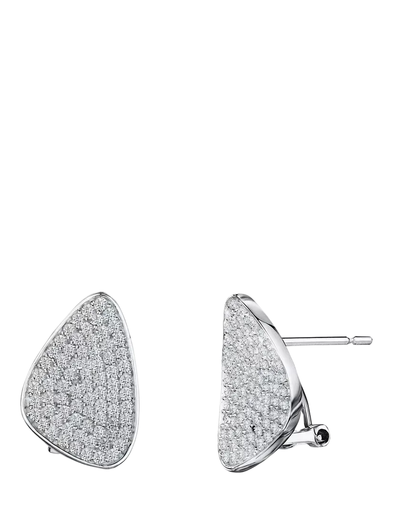 Jools by Jenny Brown silver triangle stud earrings H1.8cm - British product