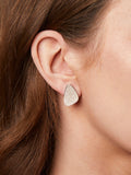 Jools by Jenny Brown silver triangle stud earrings H1.8cm - British product