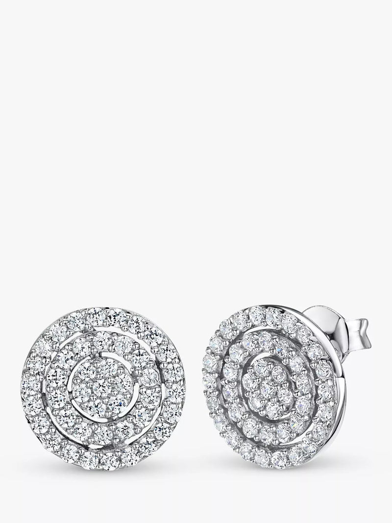 Jools by Jenny Brown cubic zirconia stud earrings (British brand)