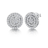 Jools by Jenny Brown cubic zirconia stud earrings (British brand)