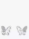 Jools by Jenny Brown cutout butterfly stud earrings, UK version