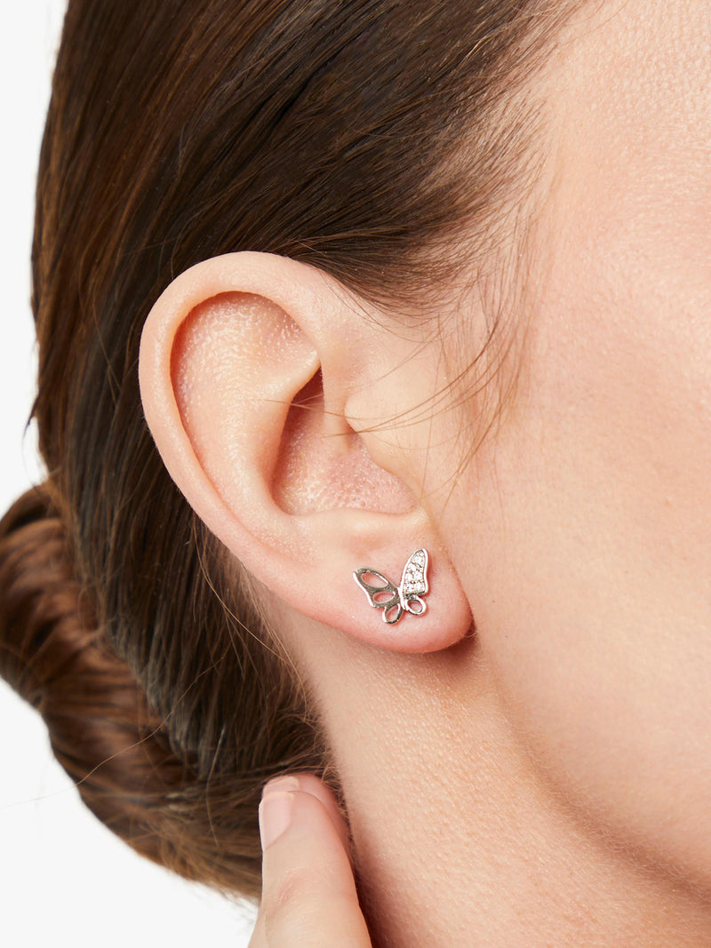 Jools by Jenny Brown cutout butterfly stud earrings, UK version