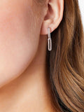 Jools by Jenny Brown Halb-Pavé-Glieder-Ohrhänger 3 cm, UK-Version
