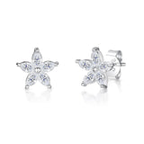 Jools by Jenny Brown marquise cubic zirconia stud earrings, UK version