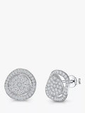 Jools by Jenny Brown stud earrings silver, imported from the UK
