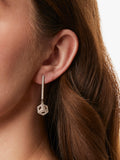 Jools by Jenny Brown cube drop earrings silver, UK version