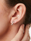 Jools by Jenny Brown cubic zirconia earrings silver, imported from the UK