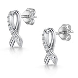 Jools by Jenny Brown cubic zirconia earrings silver, imported from the UK