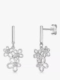 Jools by Jenny Brown cubic zirconia drop earrings rose gold - British product