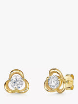 John Lewis Jools by Jenny Brown Open Petal Stud Earrings, Gold- Buy online at McGrocer