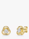Jools by Jenny Brown Cubic Zirconia Venn Circle Stud Earrings