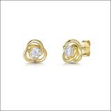 Jools by Jenny Brown cubic zirconia stud earrings sterling silver - British product