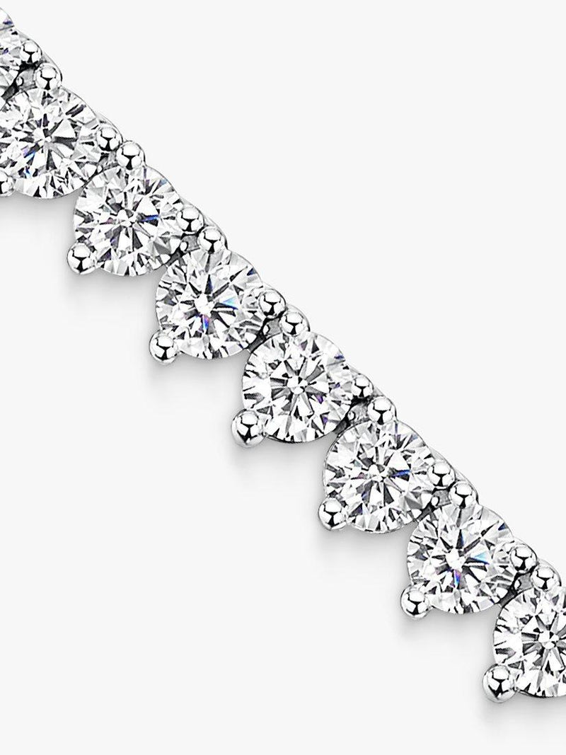 Jools by Jenny Brown 3mm cubic zirconia tennis necklace silver, imported from the UK