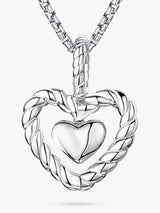 John Lewis Jools by Jenny Brown Woven Heart Pendant Necklace 16-18 Inch Chain- Buy online at McGrocer