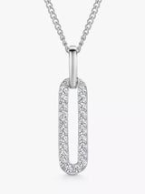 John Lewis Jools by Jenny Brown Cubic Zirconia Small Link Pendant Necklace- Buy online at McGrocer