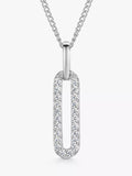 Jools by Jenny Brown cubic zirconia small link pendant necklace (British brand)