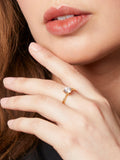 Jools solitaire ring with cubic zirconia 6.25mm, UK version
