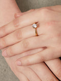 Jools solitaire ring with cubic zirconia 6.25mm, UK version